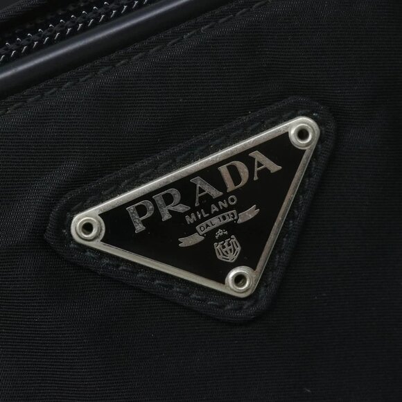 PRADA Hand Bag Nylon Black Auth 64366 - Picture 6 of 16